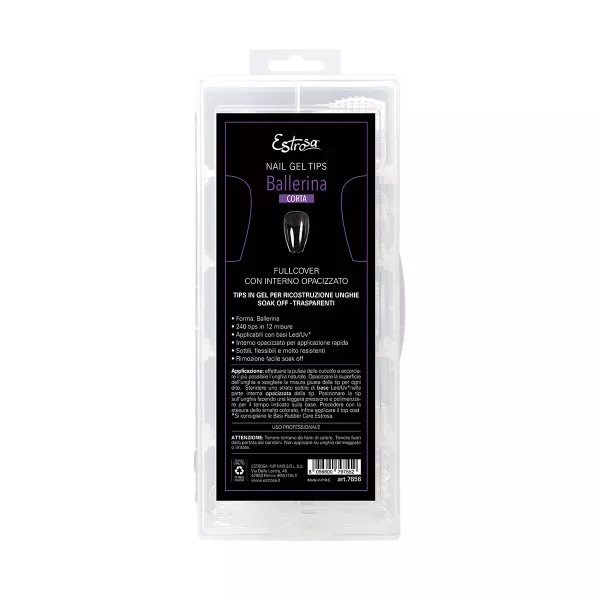 estrosa nail gel tips ballerina corta.webp