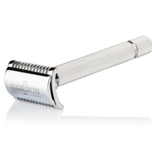 GORDON RASOIO DA BARBA IN OTTONE CROMATO D412.jpg