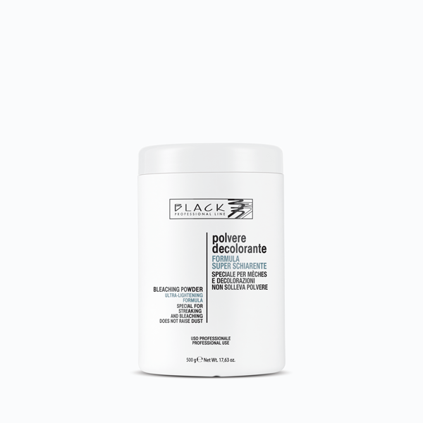 black professional line bleaching powder polvere decolorante azzurra 500g.png
