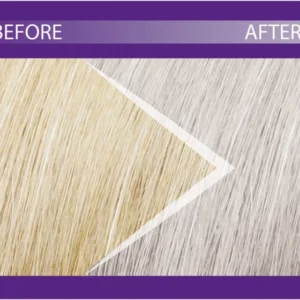 PRIMA E DOPO L'UTILIZZO DI ALFAPARF MILANO PLEX REBUILDER KIT COLOR YELLOW REMOVER.webp