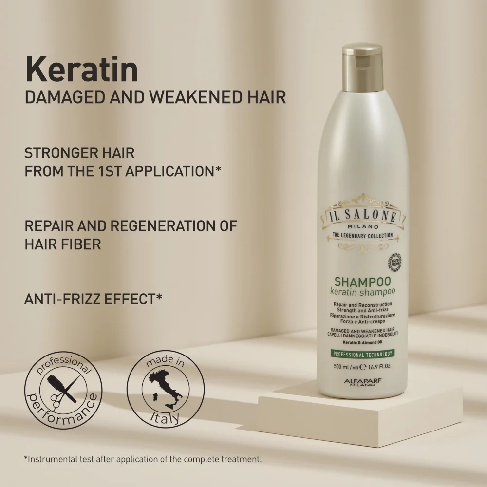 SHAMPOO ALLA KERATINA PER CAPELLI INDEBOLITI ALFAPARF MILANO IL SALONE.webp