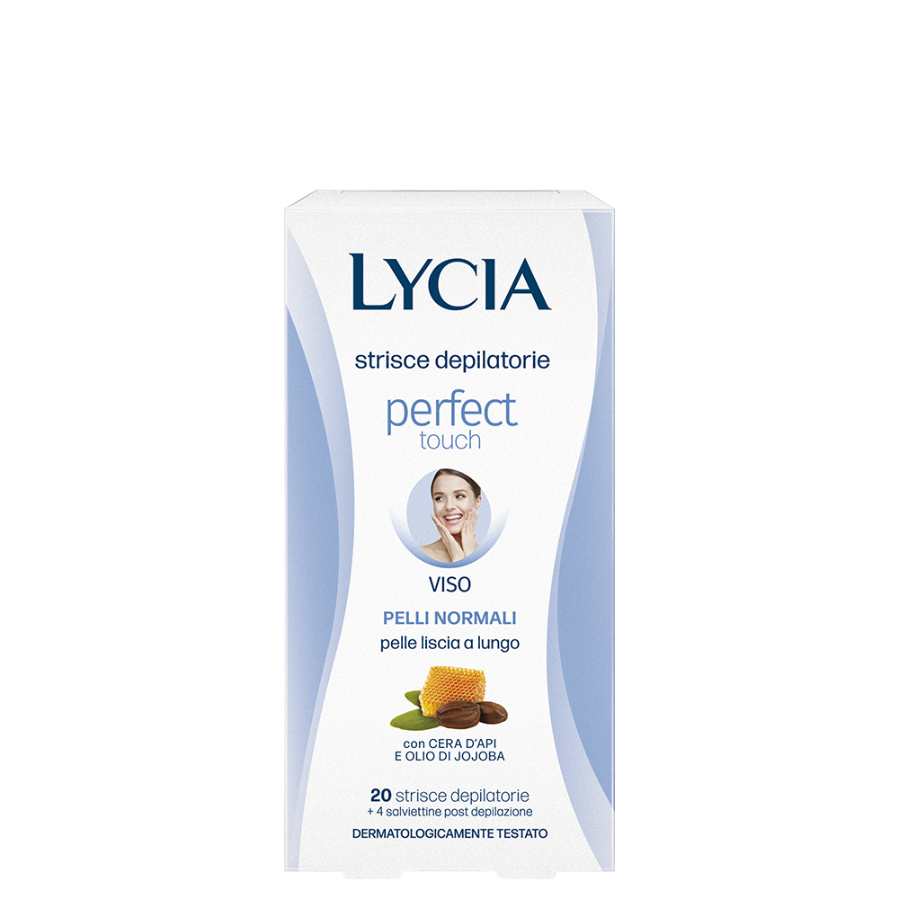 LYCIA Perfect Touch Strisce Depilatorie Viso 20 pz.png