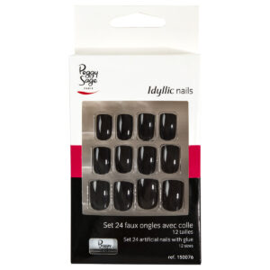 PEGGY SAGE Set di 24 unghie finte Idyllic nails - nero .jpg