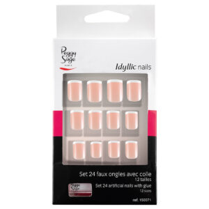 PEGGY SAGE Kit di 24 unghie finte Unghie idilliache - French-fine .jpg