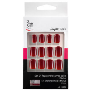 PEGGY SAGE Kit di 24 unghie finte Idyllic nails - rosso .jpg