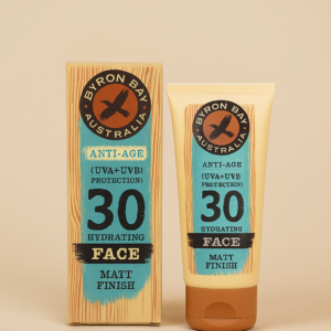 BYRON BAY SPF 30 Protezione Solare Viso Idratante Opaca 50ml